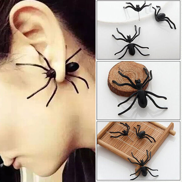 🕷️🎃 2 Pendientes de araña: Accesorios espeluznantes para Halloween 🎃🕷️